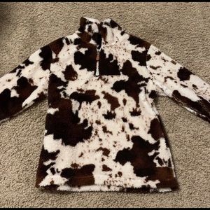 Ladies cow print jacket